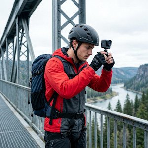 Webcam for a base jump